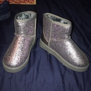 Winter glittery boots